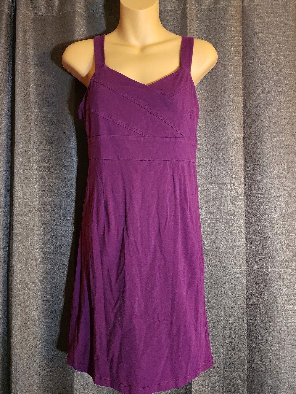 Xhilaration Purple Sleeveless Mini Dress Empire Waist Size Medium